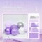 60pcs Purple and Silver Balloons 12inch with Pearl Purple White-Pastel Purple Sliver